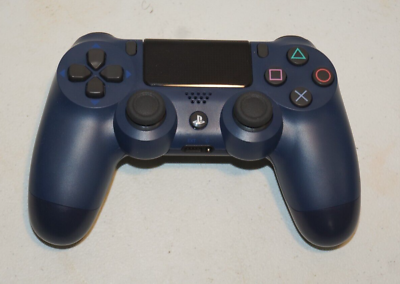 #ad Sony Dualshock 4 Wireless Controller PS4 Midnight Blue CUH ZCT2U TESTED $29.99