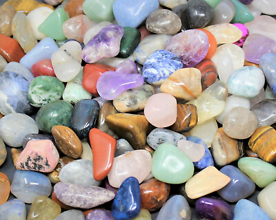 #ad Assorted Mix Tumbled Stones: SMALL MEDIUM or LARGE Sizes Wholesale Bulk Lots $10.65