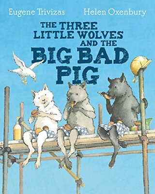#ad Three Little Wolves And The Big Bad Pig by Trivizas Eugene Book The Fast Free $8.29