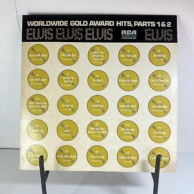 #ad Elvis Presley “Worldwide Gold Award Hits Parts 1 amp; 2” RCA R213690 Dbl LP $17.48