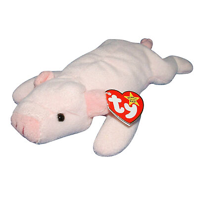 #ad Ty Beanie Baby Squealer MWMT Pig 1993 $10.89