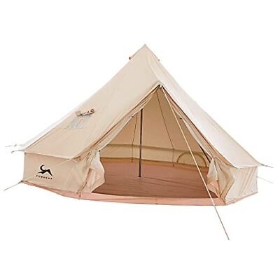 #ad Canvas Tent Bell Tent Yurt with Stove Jack 16.4ft*16.4ft*9.8ft（6 8person） $742.37