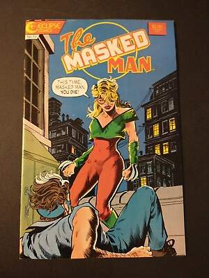 #ad The Masked Man #11 1987 Eclipse Comics $2.99