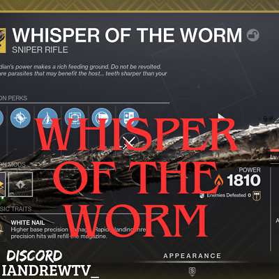 #ad WHISPER OF THE WORM EXOTIC MISION PC PSN quot;oracles Catalystquot; $15.00