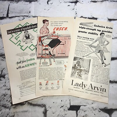#ad Vintage Advertising Art 50’s Housewife Home Makers Lot Print Ads $12.74