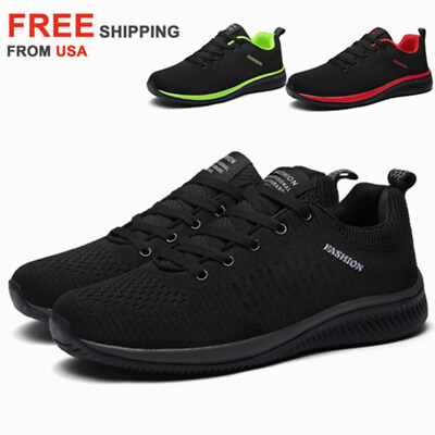 #ad Mens Slip on Shoes Casual Running Tennis Walking Sneakers Athletic Sport Fitness $19.99