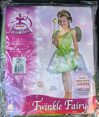 #ad Girls Fairy Costume WITH Wings Twinkle Fairy Size L 12 14 NEW CONDITION $27.99
