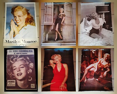 #ad MARILYN MONROE five beautiful poster and rare magazine 1956 $230.00