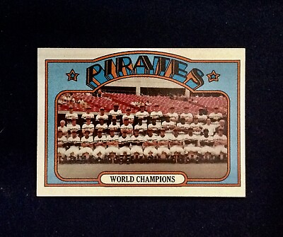 #ad 1972 # 1 World Champion Pittsburgh Pirates NR MT Free Shipping Topps $34.99