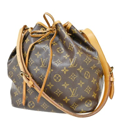 #ad LOUIS VUITTON Petit Noe Drawstring Shoulder Bag Monogram Leather M42226 81SH691 $368.00
