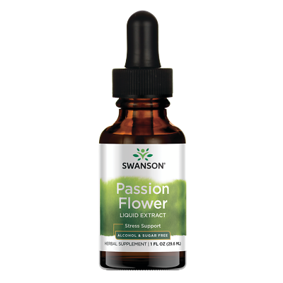 #ad Swanson Passion Flower Liquid Extract Alcohol and Sugar Free 1 fl oz Liquid $13.23