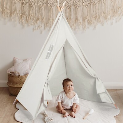 #ad Kids Teepee Tent Foldable Playhouse Indoor Outdoor Garden Play House $34.30