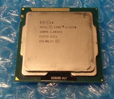 #ad Intel Core i7 3770 3.40GHz 8MB Quad Core Socket LGA1155 CPU Processor SR0PK $35.00