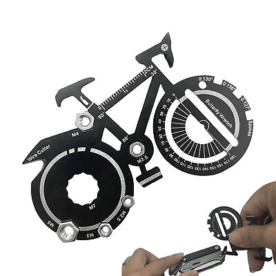 #ad Gift Idea for Bike Enthusiasts Multifunctional Bicycle Tool Card $7.46