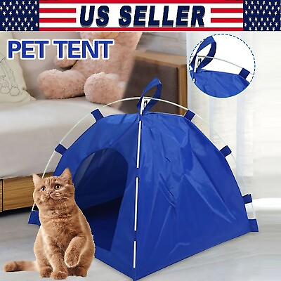 #ad Soft Foldable Pet Tent Portable Cat Dog Kennel House Playpen Cage for Puppy $9.98