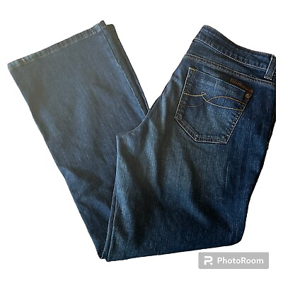#ad DKNY Jeans Women Size 14 L G Petites Blue Soho Classic Mid Rise $9.00