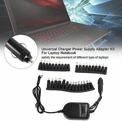 #ad Car Laptop Notebook 12V 80W Univ Power Supply With Universal 34 Tips 12V 80W YU $23.79