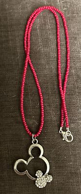 #ad Handmade Disney Mickey Mouse necklace $15.00