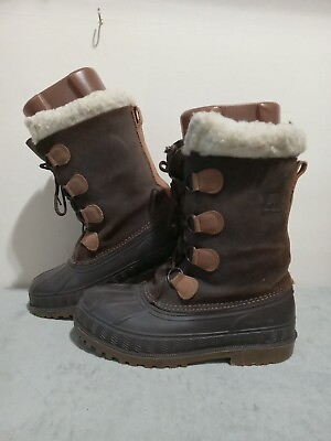 #ad La Crosse Winnipeg Boots Ice Man Brown Insulated Women#x27;s Size 5 Made in USA $27.99