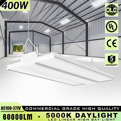 #ad 400W LED Linear High Bay Light Commercial Ceiling Fixture 60000LM 5000K 100 277V $127.40
