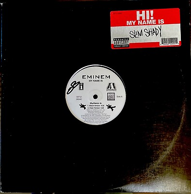 #ad EMINEM DR. DRE MY NAME IS 12quot; 1999 RARE THE SLIM SHADY LP $14.99