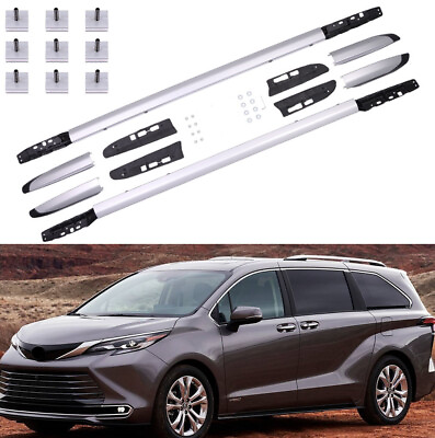 #ad 2P Silver for Toyota Sienna 2021 2024 Roof Rack Cross bars Rail luggage carrier $199.49