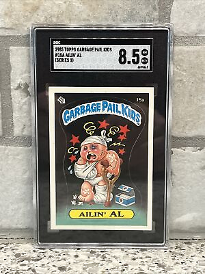 #ad 1985 Garbage Pail Kids Series 1 Glossy AILIN’ Al SGC 8.5 Mint OS1 GPK 🔥🔥🔥🔥🔥 $80.10