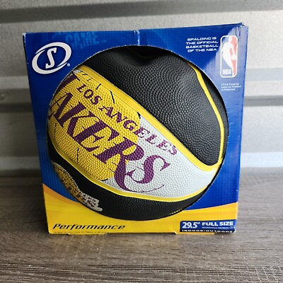 #ad Vintage 2010 Spalding NBA Full Size Performance LA Lakers Basketball DEFLATED $42.49