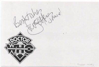 #ad Dr Who Fraser Hines Jamie autograph on card GBP 9.00