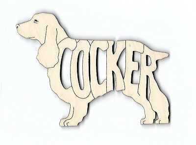 #ad English Cocker Spaniel Cocker Dog laser cut wood Magnet $6.89