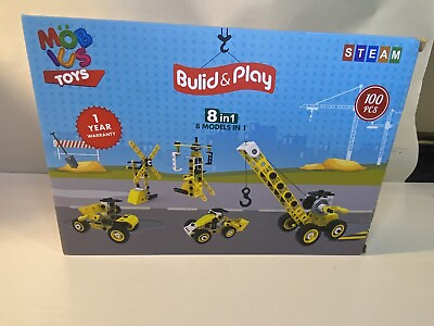 #ad Mobius Toys 8 in 1 3D S.T.E.M. Build amp; Play Set construction set models $9.50