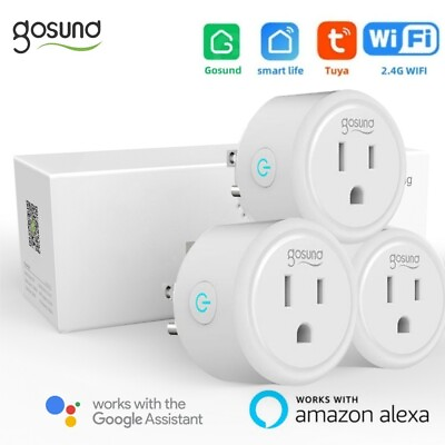 #ad Gosund 2 4PCS WiFi Smart Plug Outlet Voice Control with Alexa Google Home Tuya $21.82