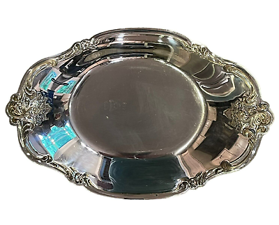 #ad Countess International Silver Company Oval Silver Plate Trinket Dish 8.5quot; x 5.5quot; $15.99