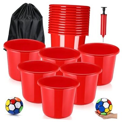 #ad #ad 16 Pcs Outdoor Yard Games for Adults Giant Ball Toss Game Set with 12 Pcs $99.32