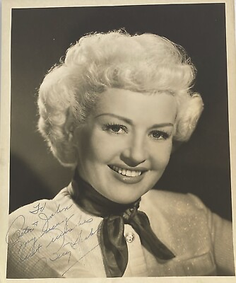 #ad Betty Grable Movie Star Vintage Signed 8x10 Silver Gelatin Photo $245.00