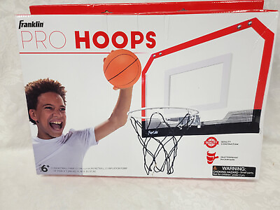 #ad Franklin Pro Hoops Ages 6 Shatterproof Backboard amp; Inflatable Basketball $59.99