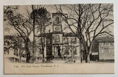 #ad ca 1900s RI Postcard Providence Rhode Island Old State House building Rotograph $6.99