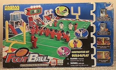 #ad Best Lock Football Game Construction Set Build Play 400 Pcs 4746 Sealed Contents $169.99
