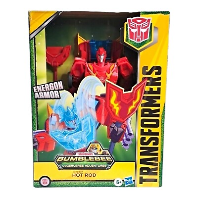 #ad Hasbro Transformers Hot Rod Bumblebee Cyberverse Adventures Energon Armor NIB $24.97