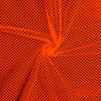 #ad Neon Orange King Mesh Athletic Uniform Jersey Fabric 58quot; Wide Large Holes $139.00