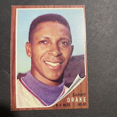 #ad 1962 Topps Baseball Sammy Drake New York Mets Card #162 $3.25