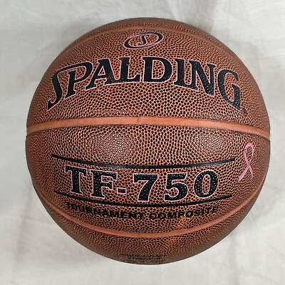#ad Spalding TF 750 Tournament Breast Cancer Awareness Indoor Basketball Size 28.5 $39.99
