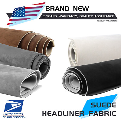 #ad 60quot; Width Foam Backing Headliner Material Fabric For Car Roof Liner Replacement $30.99