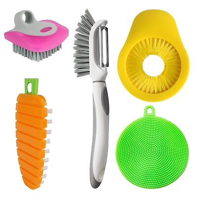 #ad Openfly Flexible Vegetable Brush Fruit and Vegetable Brushes Vegetable Fruit... $15.32