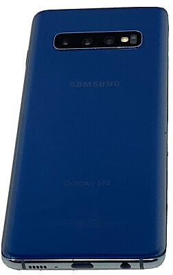 #ad Samsung Galaxy S10 SM G973U1 128GB Blue Unlocked Smartphone FAIR $104.00