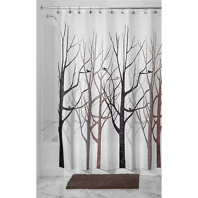 #ad Forest Fabric Shower Curtain Standard 72quot; x 72quot;Inch Black Gray US $22.60