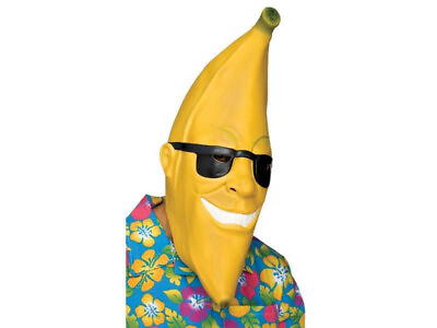 #ad Banana Halloween Mask Costume Party Fancy Dress Adult Fruit Funny Yellow Peel $44.99