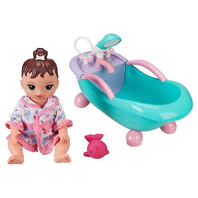 #ad Soft Baby Doll and Motorized Bathtub Set 3 Pieces $29.15