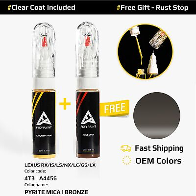 #ad Car Touch Up Paint For LEXUS RX IS LS NX LC GS LX Code: 4T3 A4456 PYRITE MICA $23.99