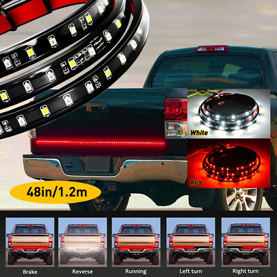 #ad 48quot; Truck Tailgate Strip LED Waterproof Turn Signal Brake Tail Reverse Light EXC $11.39